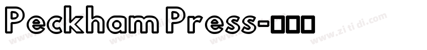 Peckham Press字体转换